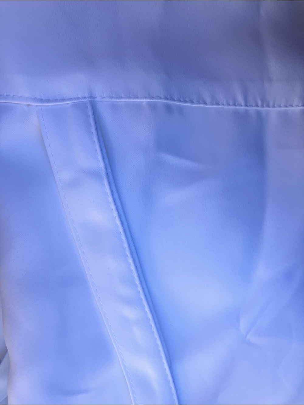 1 panel white curtain with ties